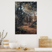Malerischer entspannender Wald Poster (Küche)