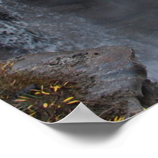 malerischer kanadischer Wasserfall, Athabasca Fall Poster (Ecke)