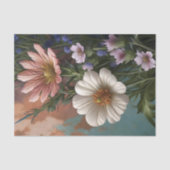Malerischer Kosmos-Wildblumen-Decoupage Seidenpapier (Vorderseite)