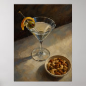 Malerischer Martini-Cocktail  Poster (Vorne)