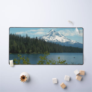 Malerischer Mount Hood und Seelandschaft Schreibtischunterlage