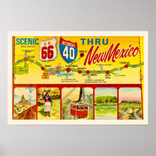 Malerischer New Mexico Druck Poster
