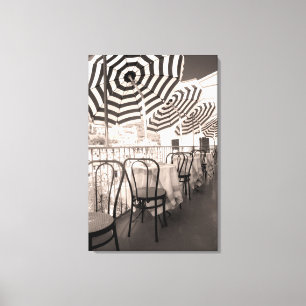 Malerischer Restaurantbalkon, Italien Leinwanddruck
