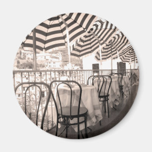 Malerischer Restaurantbalkon, Italien Magnet