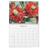 Malerischer Roter Blumenkalender Kalender (Mär 2027)