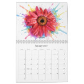 Malerischer Roter Blumenkalender Kalender (Jan 2027)