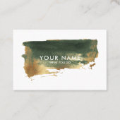 Malerischer Spritzer mit Gold Visitenkarte (Vorderseite)