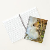 Malerischer Stil Wintervogel mit anpassbarem Text Notizblock (Innenseite)
