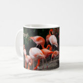 Malerischer Tropischer Flamingo Kaffeetasse (Vorderseite Links)