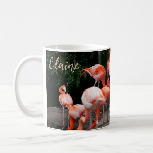Malerischer Tropischer Flamingo Kaffeetasse (Links)