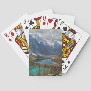 Malerisches Alpengebirge Foto Spielkarten