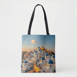 Malerisches Dorf Oia Griechische Insel Santorini Tasche