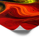 Malerisches Feuer Abstract Poster (Ecke)
