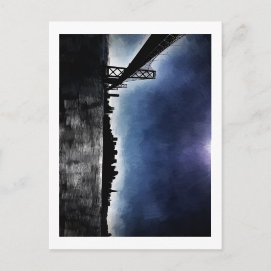 Malerisches Foto von San Francisco Skyline Postkarte (Vorderseite)