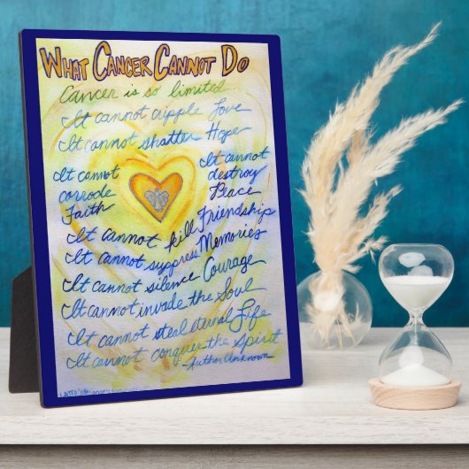 Malerisches Gedicht mit blauen und goldenen Tumore Fotoplatte (Seite)