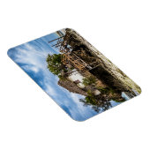 Malerisches Haus auf einem tropischen Korallenriff Magnet (Rechte Seite)