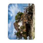 Malerisches Haus auf einem tropischen Korallenriff Magnet (Vertikal)