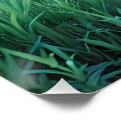 Malerisches Landschaftsfeld Natur Hintergrund Kuns Poster (Ecke)