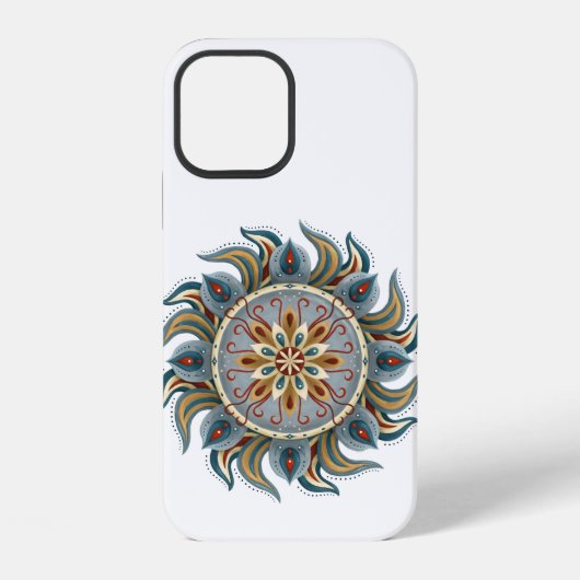 Malerisches Mandala iPhone Hülle (Rückseite)