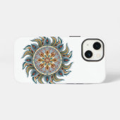 Malerisches Mandala iPhone Hülle (Rückseite (Horizontal))