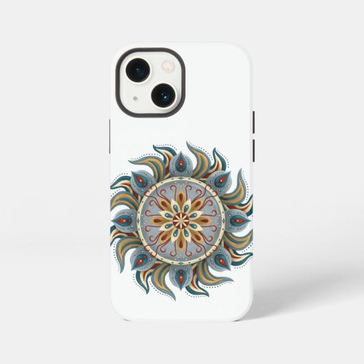 Malerisches Mandala iPhone Hülle (Rückseite)