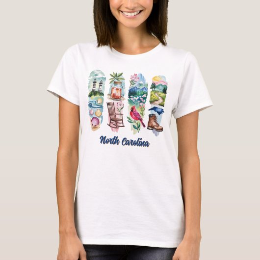 Malerisches North Carolina  T-Shirt (Vorderseite)