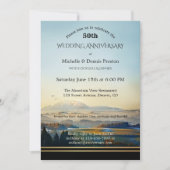 Malerisches Party zum Hochzeitstag Einladung (Vorderseite)