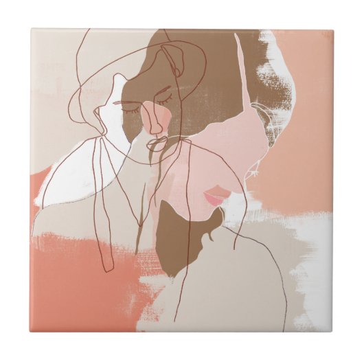 Malerisches Portrait Fliese (Vorderseite)