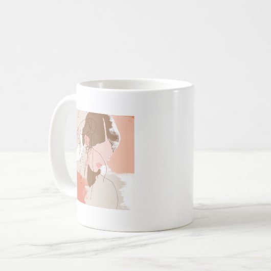Malerisches Portrait Kaffeetasse (Vorderseite Links)