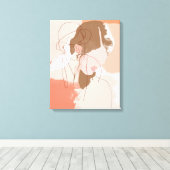 Malerisches Portrait Leinwanddruck (Insitu (Holzboden))