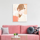 Malerisches Portrait Leinwanddruck (Insitu (Wohnzimmer))