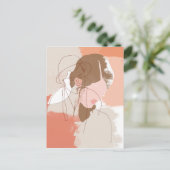 Malerisches Portrait Postkarte (Stehend Vorderseite)