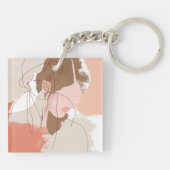 Malerisches Portrait Schlüsselanhänger (Rückseite)