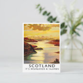 Malerisches Schottland Postkarte (Stehend Vorderseite)
