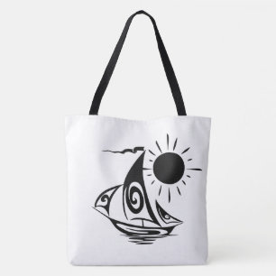 Malerisches Segelboot Fauler Tag Tasche