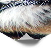 Malerisches Siberisches Tiger-Paint-Foto Poster (Ecke)