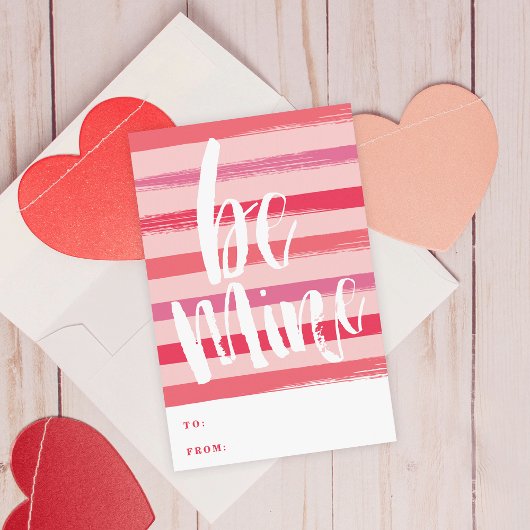 Malerisches Strip-Klassenzimmer Valentinstag-Karte Einladung