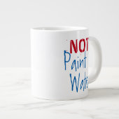 Malerisches Wasser nicht Wasser färben Spaß Kunst Jumbo-Tasse (Vorderseite Rechts)