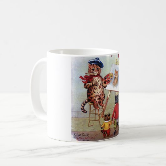 Malerkatze, Louis Wain Kaffeetasse (Vorderseite Links)