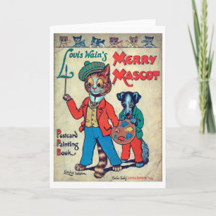 Malerkatze, Louis Wain Karte