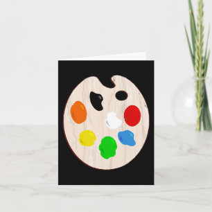 Malerkünstler bemalt Halloween-Kostüm Karte