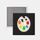 Malerkünstler bemalt Halloween-Kostüm Magnet (Vorderseite/Rückseite)