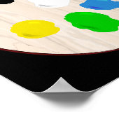 Malerkünstler bemalt Halloween-Kostüm Poster (Ecke)