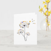 Malerliebhaber Dandelion Geschenk für Maler Kunst Karte (Gelbe Blume)