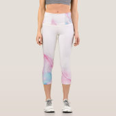 Malermarmor Hochwaisted Capris (Vorderseite)
