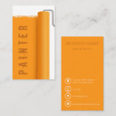 Malermodernes berufliches Design Visitenkarte (Vorne/Hinten)