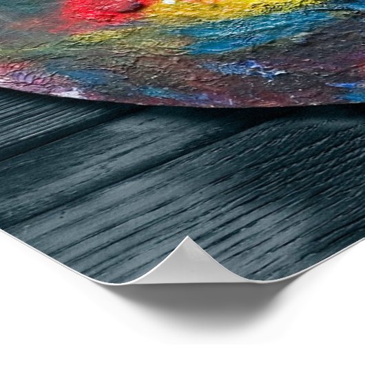 Malerpalette Poster (Ecke)