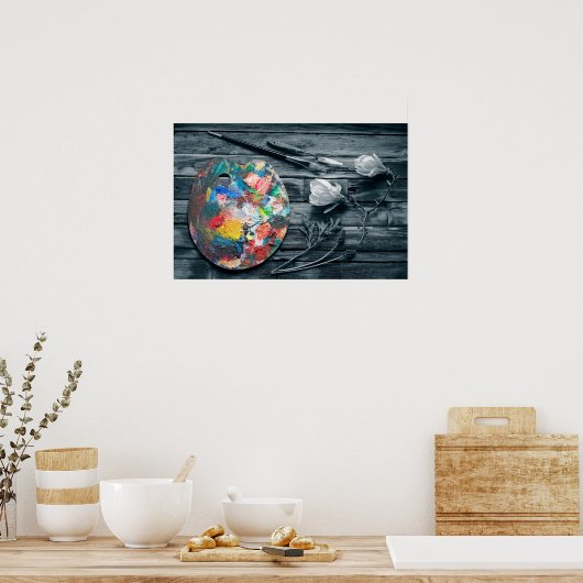 Malerpalette Poster (Küche)