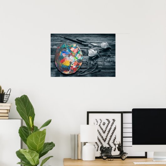 Malerpalette Poster (Heimbüro)