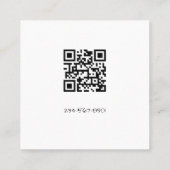 Malerpalette Quadratische Visitenkarte (Rückseite)